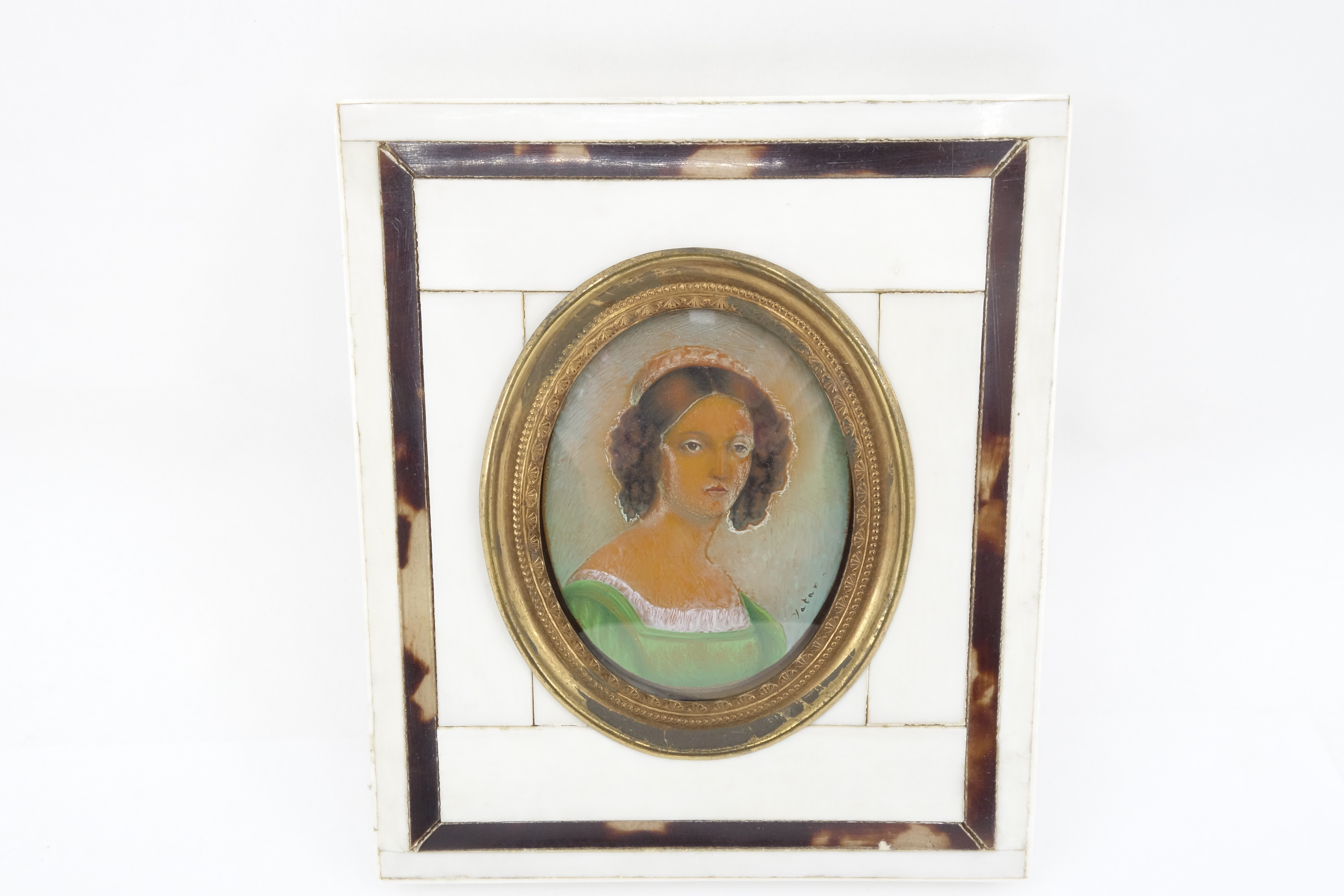 Miniatura dáma slonová kost