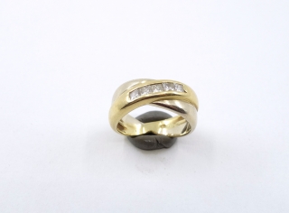 Zlatý briliantový prsten
