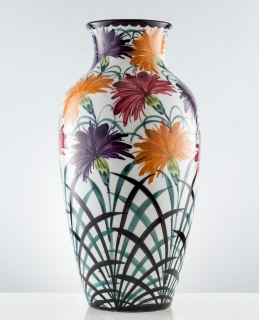 Velká keramická malovaná váza